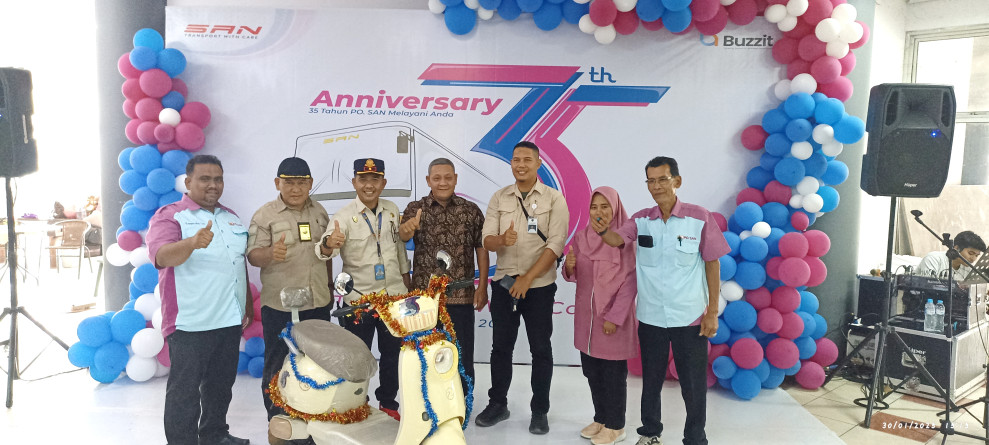 Rayakan Anniversary Ke_35 Tahun,PO SAN Berikan Hadiah Door Prize Satu Unit Sepeda Motor Listrik Bagi Penumpang Setianya