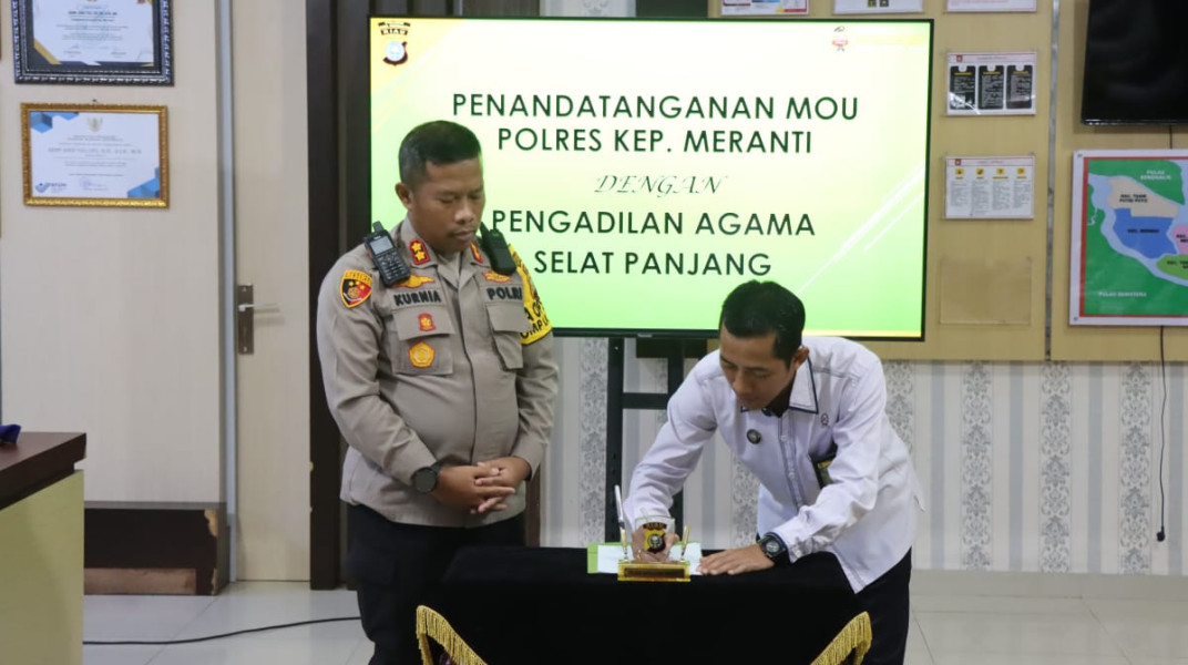 Terima Kunjungan Ketua Pengadilan Agama Selatpanjang Kapolres Ajak Sukseskan Pilkada Dan Netralitas