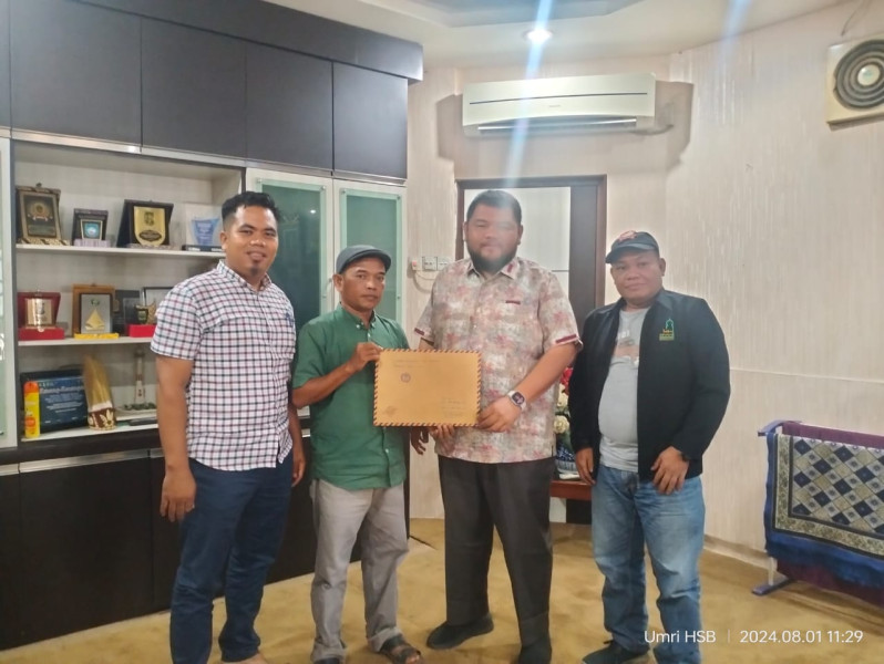 LPAI Silaturahmi Dengan Ketua DPRD Rohul, Sampaikan Surat RDP Soal Dugaan Kasus Pencabulan 22 Santri Di Salah Satu Pondok Pesantren