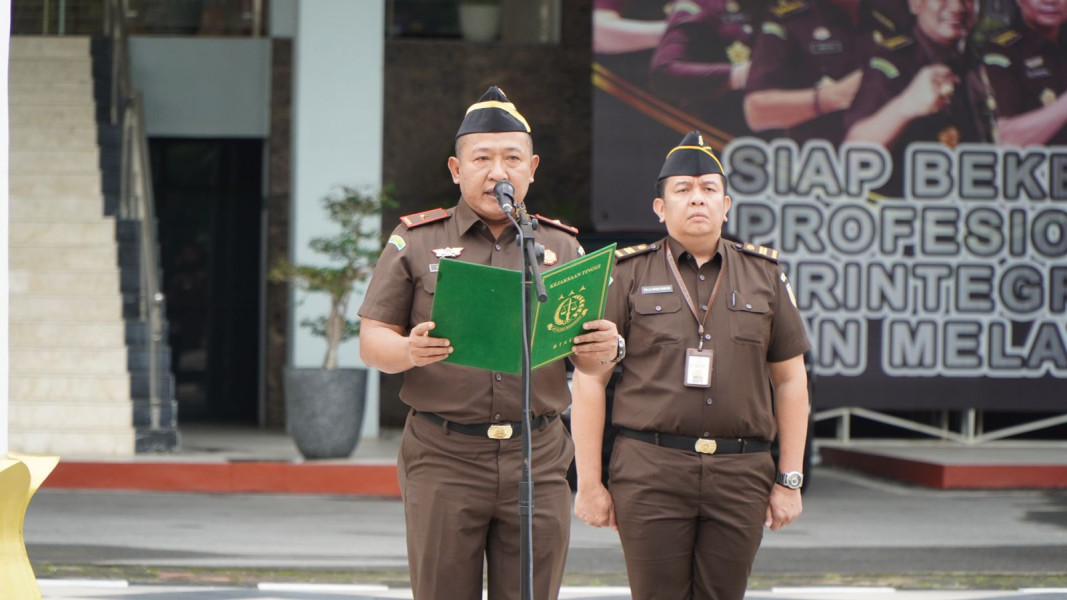 Wakajati Riau Ingatkan Untuk Selalu Jaga Integritas,Disiplin dan Tanggung Jawab Dalam Setiap Melaksanakan  Tugas
