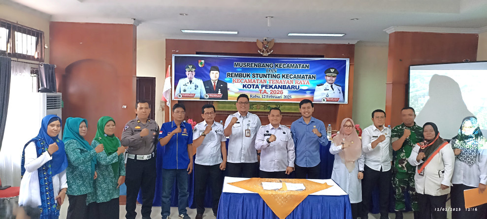 Dihadiri Anggota DPRD Riau M.Vadel Veriza,Kecamatan Tenayan Raya Gelar Acara Musrenbang Dan Rembuk Stunting Tahun 2025