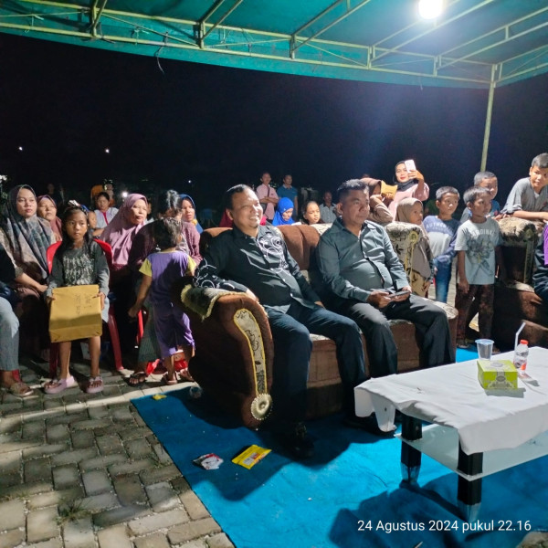 Estafet,Ketum Konco Bang Uun Hadiri Dua Agenda Malam Puncak HUT RI Tenayan Raya Dan Kecamatan Kulim