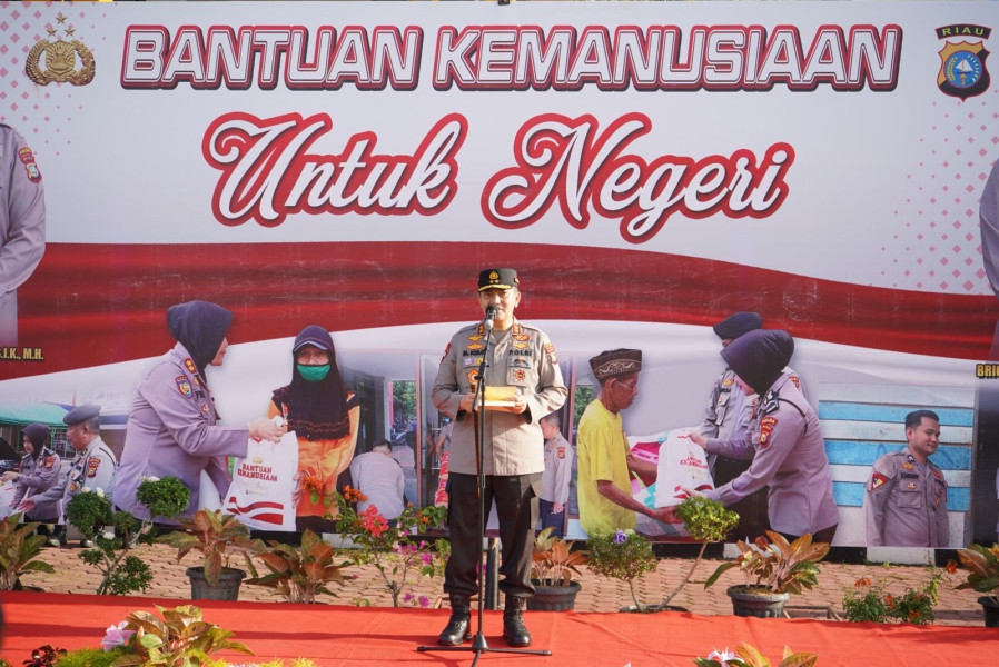 Kapolda Riau Irjen Moh Iqbal : Bantuan Harus Tepat Sasaran