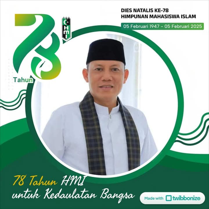 HMI Rayakan HUT Ke-78 Bupati Sabar AS : Terus Rawat Keislaman,Jaga Keindonesiaan Dan Kawal Peradaban