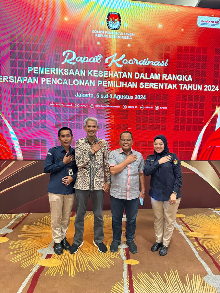 Bersiap Buka Pendaftaran Calon Gubernur dan Bupati/Walikota Se_Riau,Ketua KPU Riau Ikuti Rakor Di Jakarta