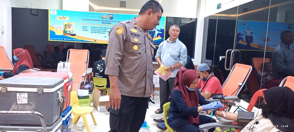 Polsek Payung Sekaki Dan Rumah Jumat Berkah Gelar Donor Darah Ramadan 1446 H