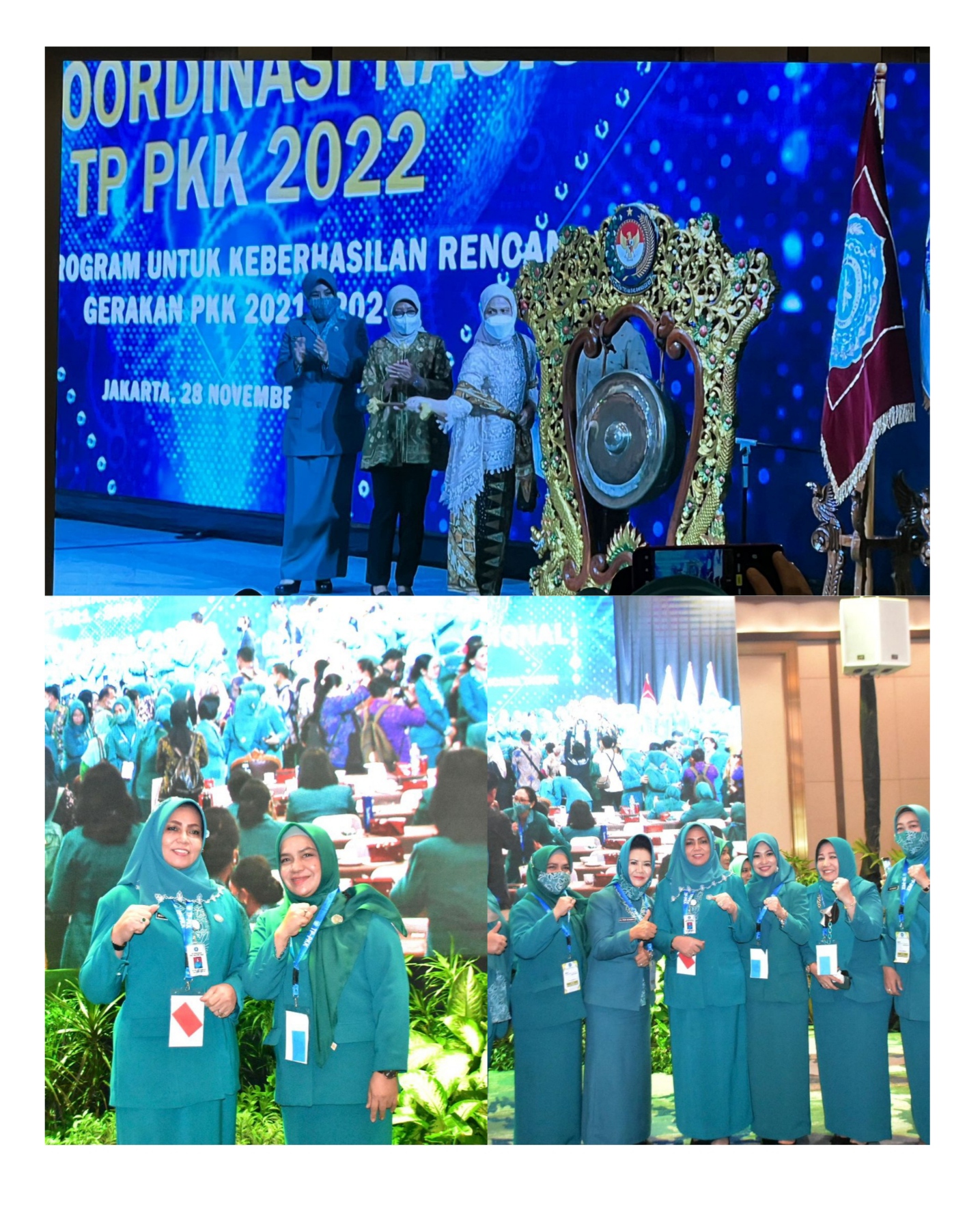 Ketua TP PKK Kampar Deswita Kamsol Hadiri Rakornas PKK Tahun 2022