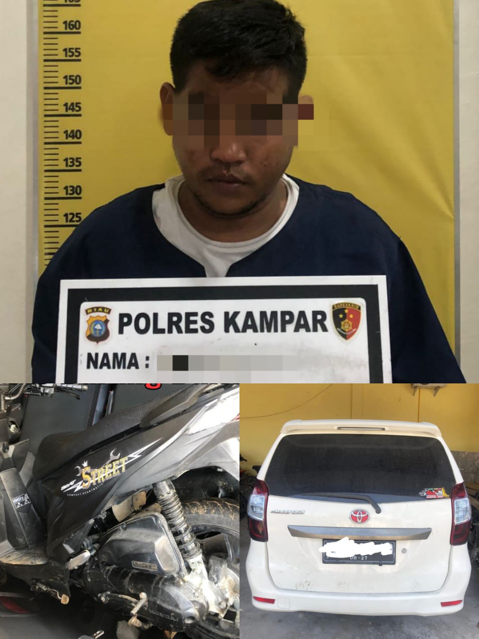 Hendak Jual Motor Hasil Curian Pelakunya Langsung di Amankan Polres Kampar