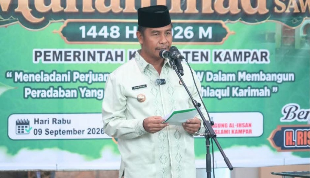 Peringatan Maulid Nabi, Pemkab Kampar Salurkan Beasiswa hingga Bantuan Zakat untuk Panti Asuhan