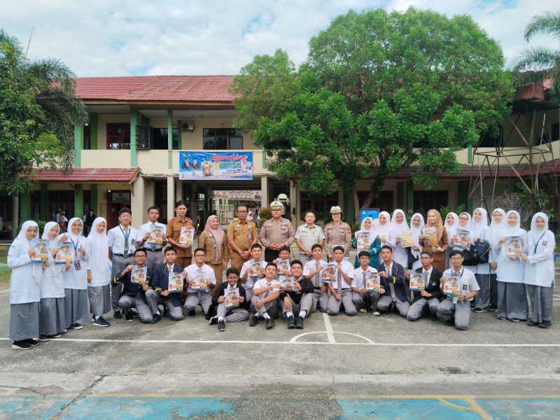 Ciptakan Kesadaran Bagi Pelajar Dalam Berlalu Lintas,Tim Cooling Syistim Ditlantas Polda Riau Gelar Sosialisasi dan Edukasi Generasi Z