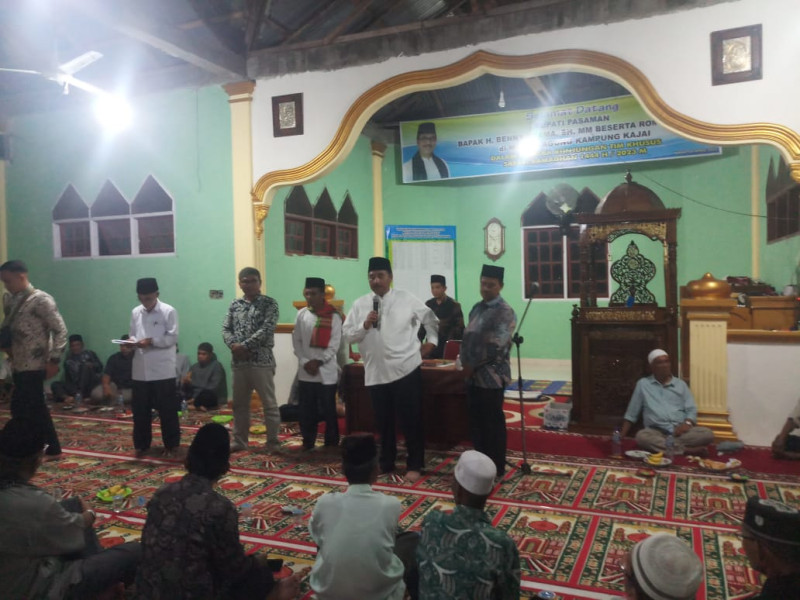 Bupati Pasaman Kunjungi Masjid Agung Kampung Kajai Kecamatan Tigo Nagari