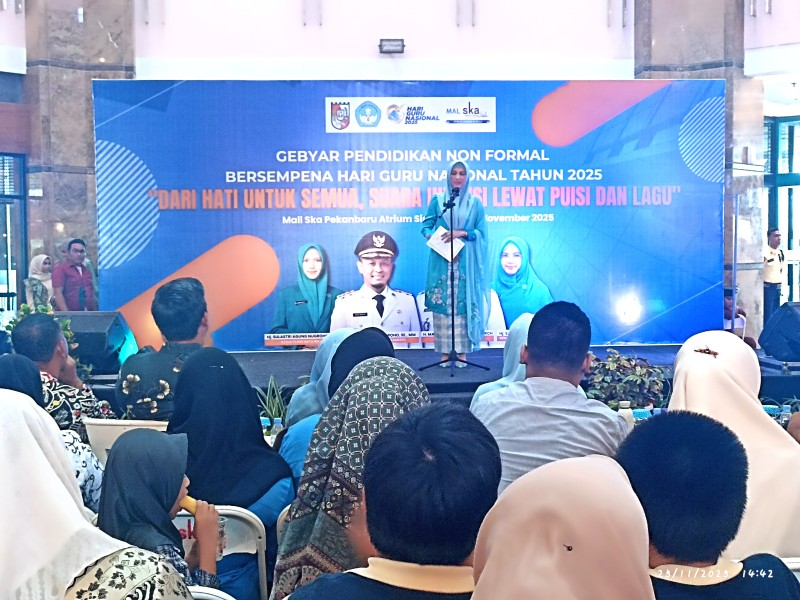 Gebyar Pendidikan Non formal Meriahkan Peringatan Hari Guru Nasional 2025 di Pekanbaru