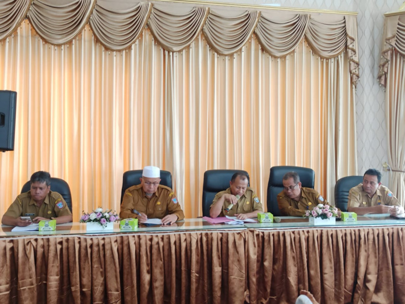 Tim Teknis dan TFL Gelar Rapat Bersama OPD Terkait Validasi Data Korban Gempa Talamau