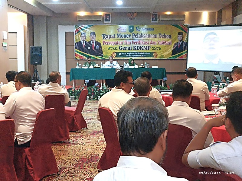 Lampaui Target Nasional, Pembangunan KDKMP di Riau Tembus 58 Persen