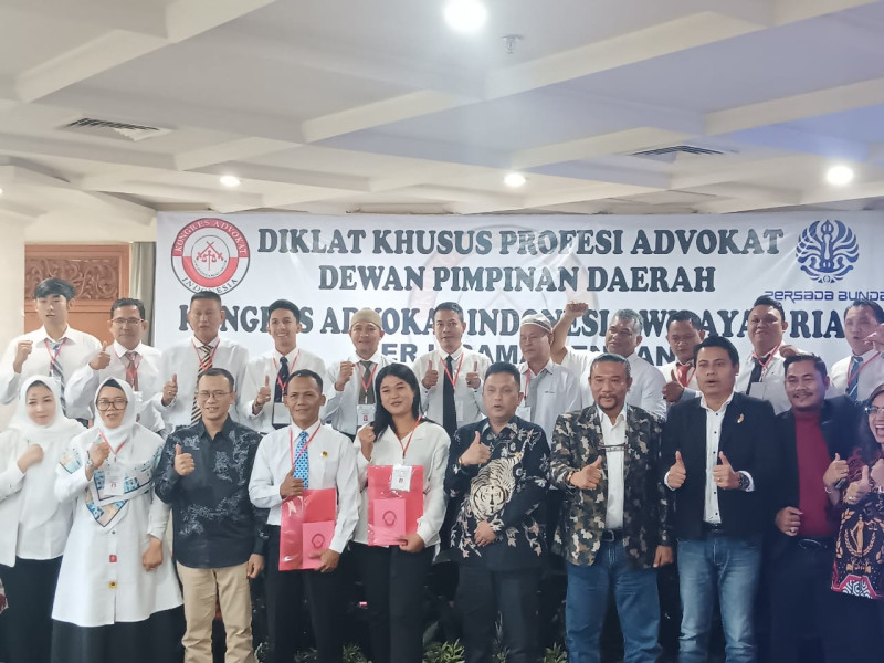 Laksanakan Diklat Khusus Profesi Advokat Angkatan VI