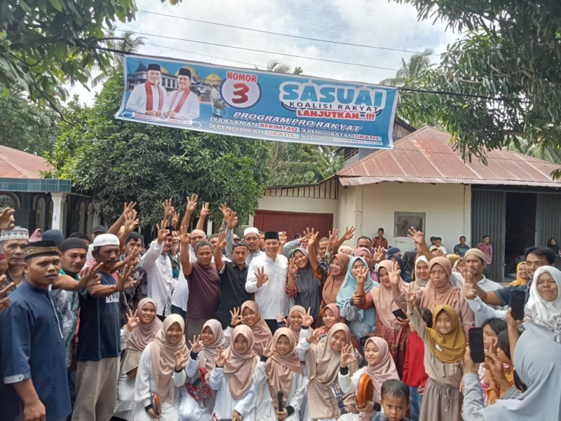 Antusias Masyarakat Sangat Tinggi Sambut Cabup Pasaman Dengan No Urut 3 Sabar AS
