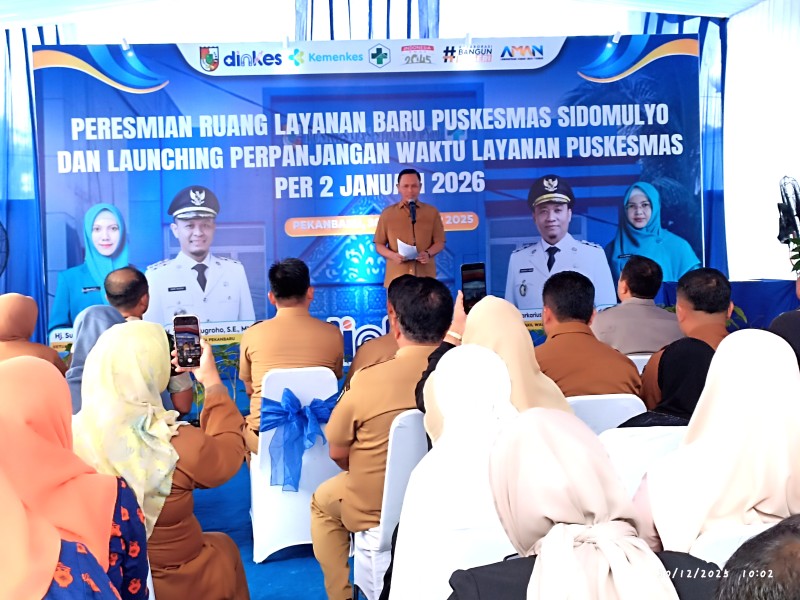 Puskesmas Sidomulyo Resmi Miliki Gedung Layanan Baru, Seluruh Puskesmas Pekanbaru Buka hingga Pukul 21.00 WIB Mulai Januari 2026