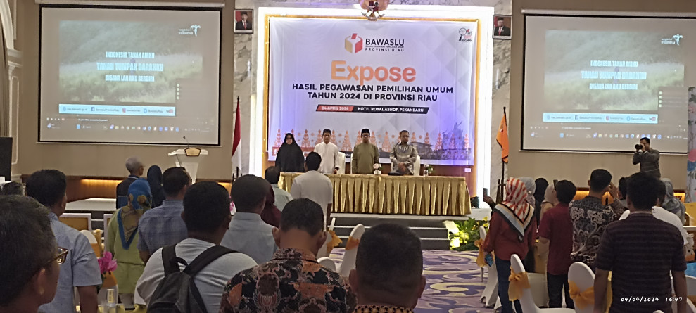 Bawaslu Riau Laksanakan Expos Hasil Pengawasan Pemilu Tahun 2024 Sekaligus Pererat Tali Silaturahmi Dengan Insan Pers