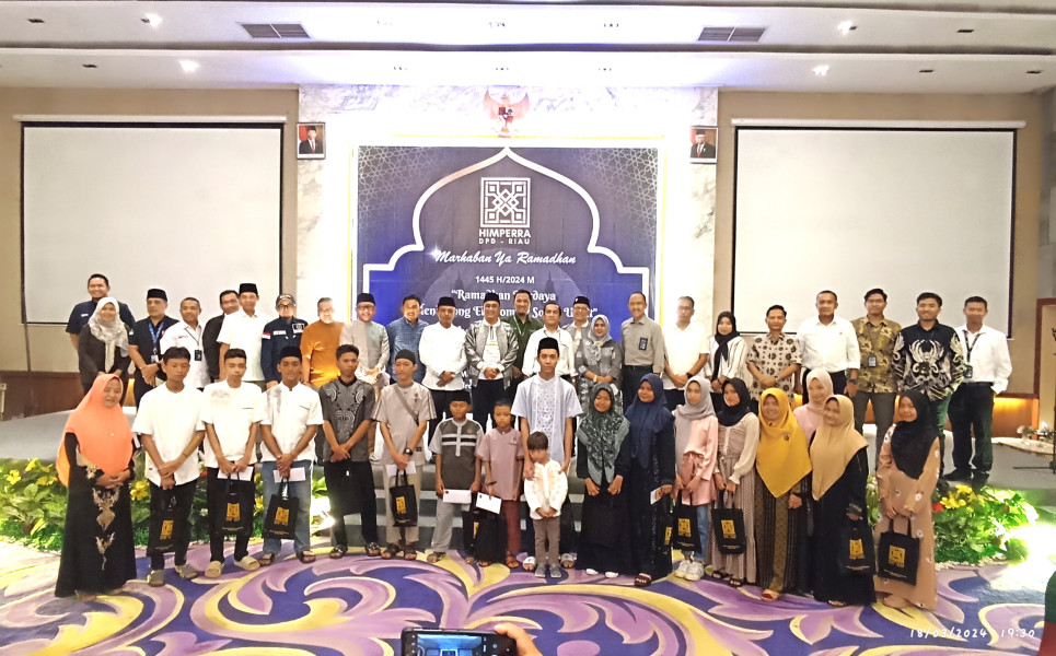 DPD Himperra Riau Gelar Acara Buka Bersama dan Berikan Santunan Anak Yatim