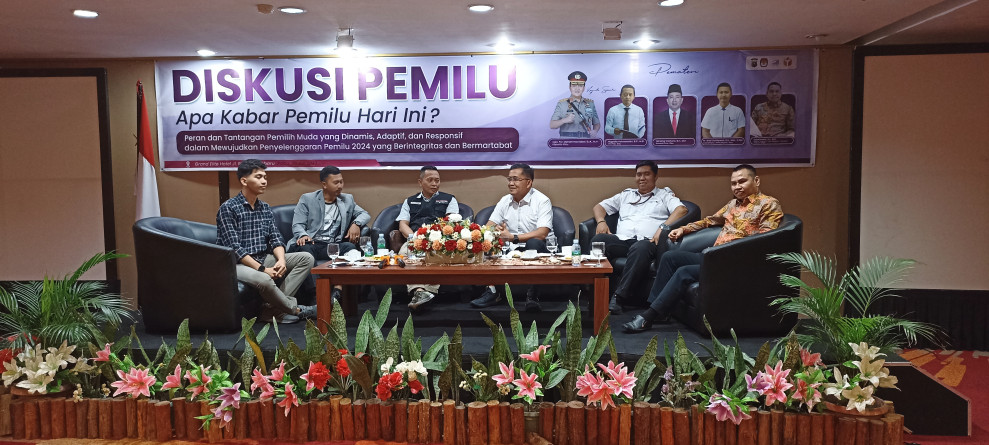 Lembaga Jaringan Pendidikan Pemilih Untuk Raknyat (JPPR) Riau Taja Acara Diskusi Tentang Pemilu