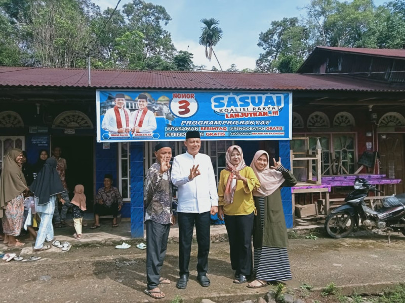 Cabup Nomor Urut Tiga Sabar AS Berjanji Lanjutkan Pembangunan Infrastruktur Di Muara Tais